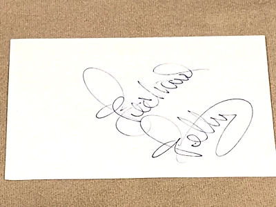 Richard Petty signed Petty Racing #43 STP NASCAR Index Card JSA 3 - Image 1 of 2