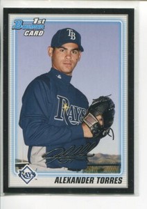 2010 Bowman Prospects Black Alexander Torres BP23 Tampa Bay Rays