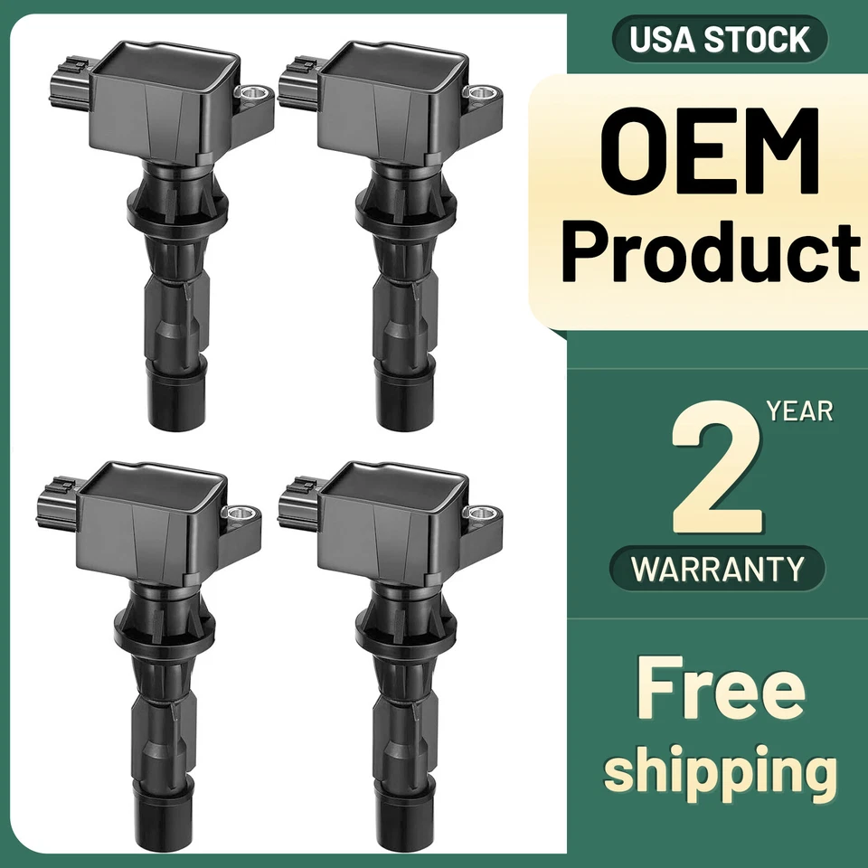 Paquete de 4 bobinas de encendido UF540 para Mazda 6 2006-2008 2,3 L L4 Foto 1 de 4