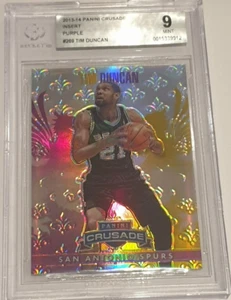 2013-14 Crusade Tim Duncan Purple Parallel #ed/49 - San Antonio Spurs - BGS 9 - Imagen 1 de 1