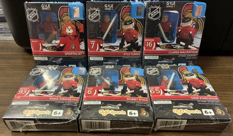 (6) KARLSSON RYAN TURRIS MACARTHUR ZIBANEJAD MASCOT OTTAWA SENATORS MINIFIGURES Cover