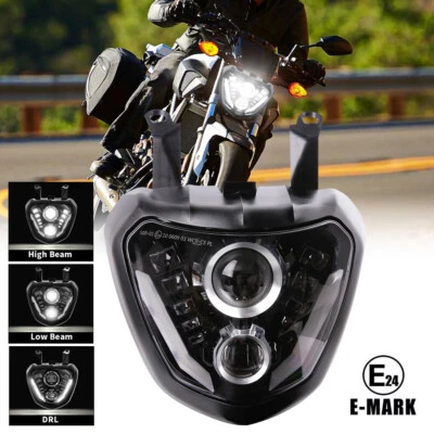 Conjunto de faros LED DRL aprobado por el DOT alto/bajo para Yamaha FZ07 MT07 MT-07 2014-17 Foto 1 de 4