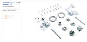 WC-Sitz Befestigung 2 Set I Scharniere - Bild 1 von 1