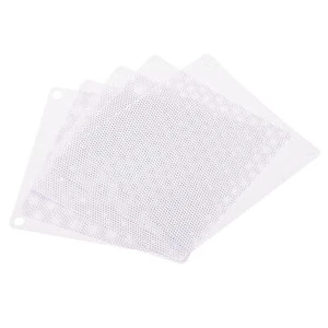 5St 140mm Computer Lüfter Filtergitter PVC Netz Staubdicht Gehäuseabdeckung Weiß - Bild 1 von 5