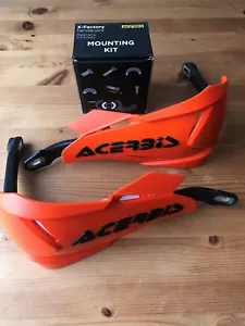 ACERBIS X - FACTORY UNIVERSAL BIKE HAND GUARDS & FITTING KIT KTM ORANGE/BLACK - Picture 1 of 1