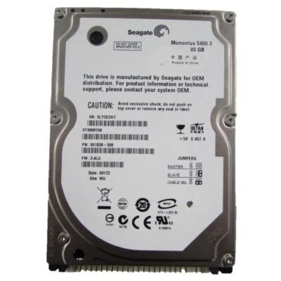 For Seagate ST980815A 80GB 5400 RPM IDE PATA 2.5" HDD Laptop Internal Hard Drive - Image 1 of 2