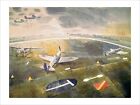 Ravilious Raf Planes On An Airfield Fine Art Print Poster Wall Art + Border