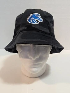 Nike Boise State Broncos NCAA Black Camo Core Bucket Hat Cap One Size NWT - Picture 1 of 8