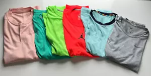 6 Men's Nike & Jordan Workout Shirts - Size M/L -Dri-Fit, Athletic, Gently Used - Picture 1 of 14