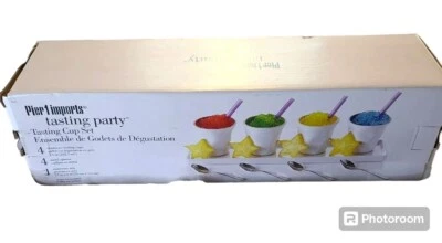 NIB Pier 1 Imports Tasting Party Starter Set Ensemble For Four Stoneware Spoons - Image 1 of 4