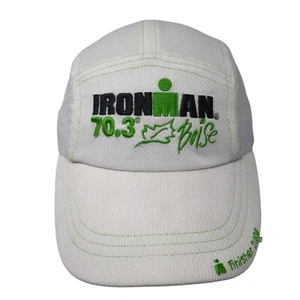 Ironman 70.3 Boise Strapback 5 Panel Hat White One Size Headsweats - Picture 1 of 8