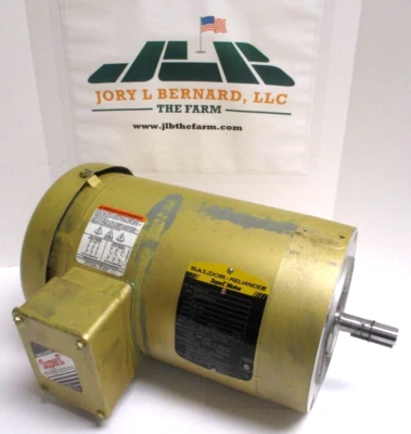 BALDOR , SUPER-E , ELECTRIC MOTOR , VEM3556 , 1-HP , 1155-RPM , SURPLUS - Image 1 of 4