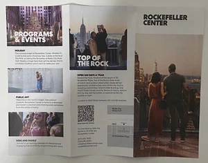 Rockefeller Center 2022 Ad Flyer Broadway New York City NYC Rink Top of the Rock - Picture 1 of 3