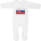 'Slovakia Flag' Baby Romper Jumpsuits / Sleep suits (SS023142)