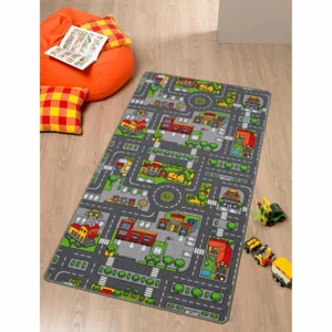 Meubinex Spielteppich Spiel Teppich Straßenteppich Kinderteppich 100 x 165 cm - Bild 1 von 1