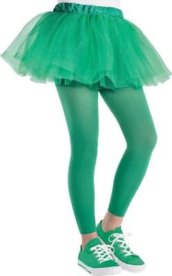Footless Tights School Spirit Party Halloween Child Costume Accessory 9 COLORS - Image 1 of 2