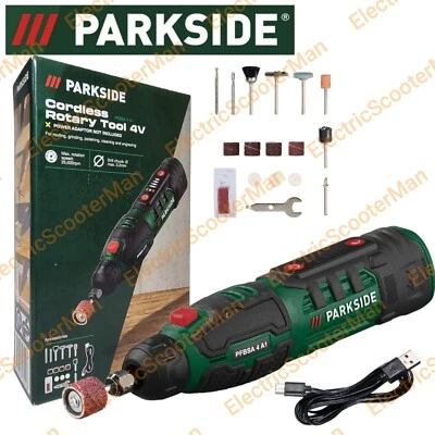 Parkside 4V Cordless Rotary Tool With Accessories & USB-C Charging Cable - Image 1 of 4