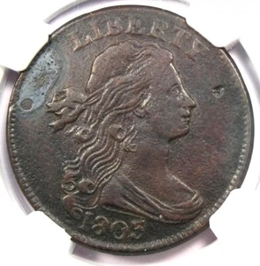 1803 Draped Bust Large Cent 1C - NGC XF Details (EF) - Rare Early Date Penny - Picture 1 of 4