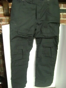 39/32 Black Tactical Cargo Pants w/ holder for knee pads - Picture 1 of 5