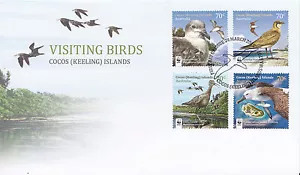 2015 Visiting Birds of Cocos Island FDC - Cocos Island PMK - Picture 1 of 2