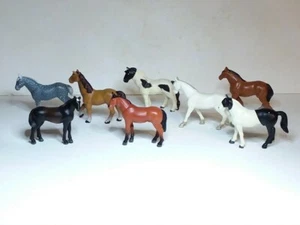 Funrise Horse Lot Percheron Morgan Clydesdale Basque Pinto And More Set Of 8 - Picture 1 of 12