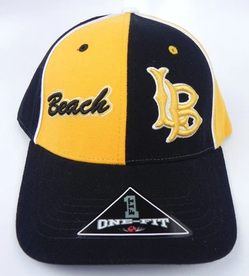 LONG BEACH ST. STATE 49ERS NCAA PINWHEEL STRETCH FLEX FIT 1-FIT TOW CAP HAT NWT! - Image 1 of 4