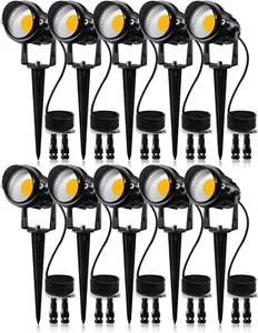 12W Low Voltage LED Landscape Lights with Connectors, Outdoor 12V Super Warm Wh - Picture 1 of 7