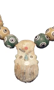 Phoenician Style Glass bead Necklace - Picture 1 of 9