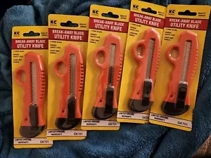 KC Professional Break-Away Blade Utility Knife, 7 Point Blade, Large Grip, 5/Lot - Picture 1 of 2