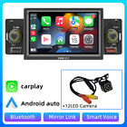 Single Din Touch screen 12LED camera Car Stereo Player with android Mirror Link