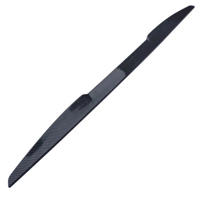 Carbon Fiber Look Rear Trunk Tail Lip Spoiler Wing Trim Decor Auto Accessories - Image 1 of 4