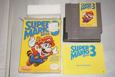 Super Mario Bros 3 (Nintendo NES) Complete in Box CIB Near Mint #5 - Image 1 of 4