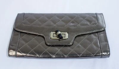 Bolso sin asas Mystique para mujer acolchado rectangular DG4 marrón metálico pequeño Foto 1 de 4