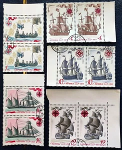 USSR 1971 - Historical Navy / Ships - Set x2 in pairs - Mi.3962-3966 - Picture 1 of 1