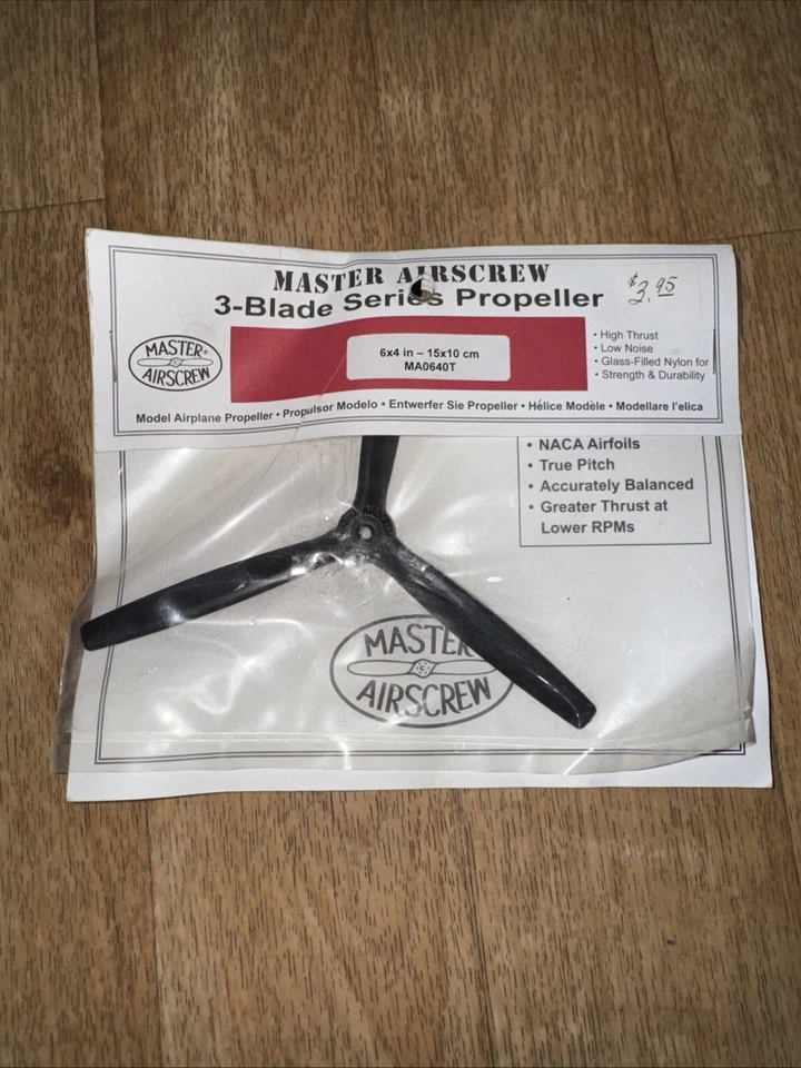 Master Airscrew 6x4 3-Blade Propeller MA.3B06x4N01 Master Airscrew New - Image 1 of 3