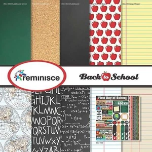 REMNISCE "BACK TO SCHOOL" 12X12 PAPER CHILDREN TEACHERS SCHOOL SCRAPJACK'S PLACE - Picture 1 of 7