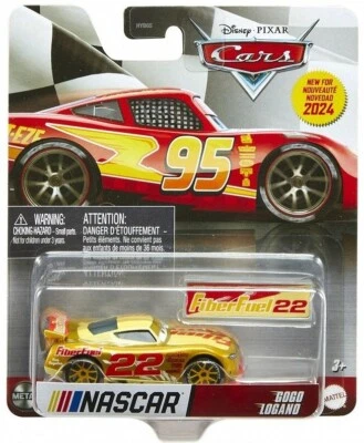 DISNEY PIXAR CARS - MATTEL GOGO LOGANO 22 NASCAR Fiber Fuel Disney Cars 1:55 Mattel Die-cast Auto Metall