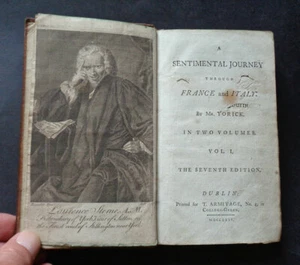 A SENTIMENTAL JOURNEY THROUGH FRANCE AND ITALY by Mr. Yorick: Travel / 7th: 1775 - Imagen 1 de 12
