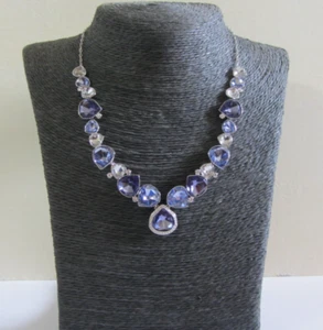Swarovski Crystal Tatiana lilac blue Necklace - Picture 1 of 8