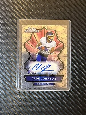 💥 CADE JOHNSON 2021 WILD CARD ALUMINATION RC AUTO #ABC-A - Image 1 of 4