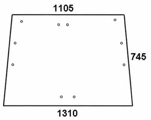 Frontscheibe - Steyr 520593 - Kabine Fritzmeier Europa FK 9227 Serie 430, 540, 5 - Bild 1 von 1