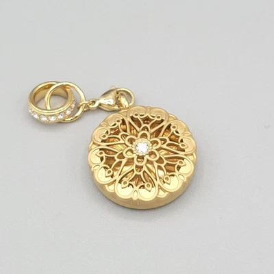 Origami 猫头鹰吊坠 水钻 金银丝设计 双戒指吊饰 — 第 1/4 张图片