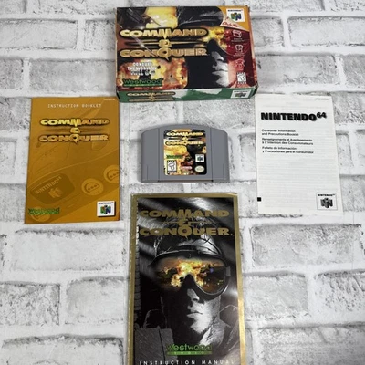 Command & Conquer N64 (Nintendo 64, 1999) Tested CIB Complete In Box  - Image 1 of 4
