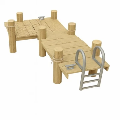 1:12 Scale Wooden Dock Diorama for mezco, marvel legends, NECA, mcfarlane - Image 1 of 4