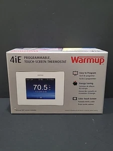 Warm Up 4iE-03-CW  Programmable, Touch-Screen Thermostat White New Open Box - Picture 1 of 5