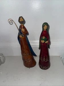 Vintage Joseph, Mary & Baby Jesus Ceramic Figurines - Picture 1 of 7