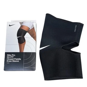 Nike Pro Closed Patella Knee Sleeve 2.0 (Size L) Black - Picture 1 of 8