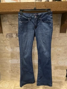 Jeans donna blu Cinch Lynden taglia 28/5 bootcut svasato lavaggio scuro elasticizzato *LEGGI - Foto 1 di 10