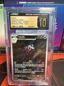Palafin 225/091 SV: Paldean Fates Holo CGC Pristine 10 - Picture 1 of 2