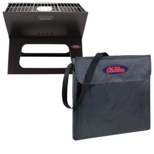 Picnic Time X-Grill Mississippi Folding Portable Charcoal Grill - Picture 1 of 3